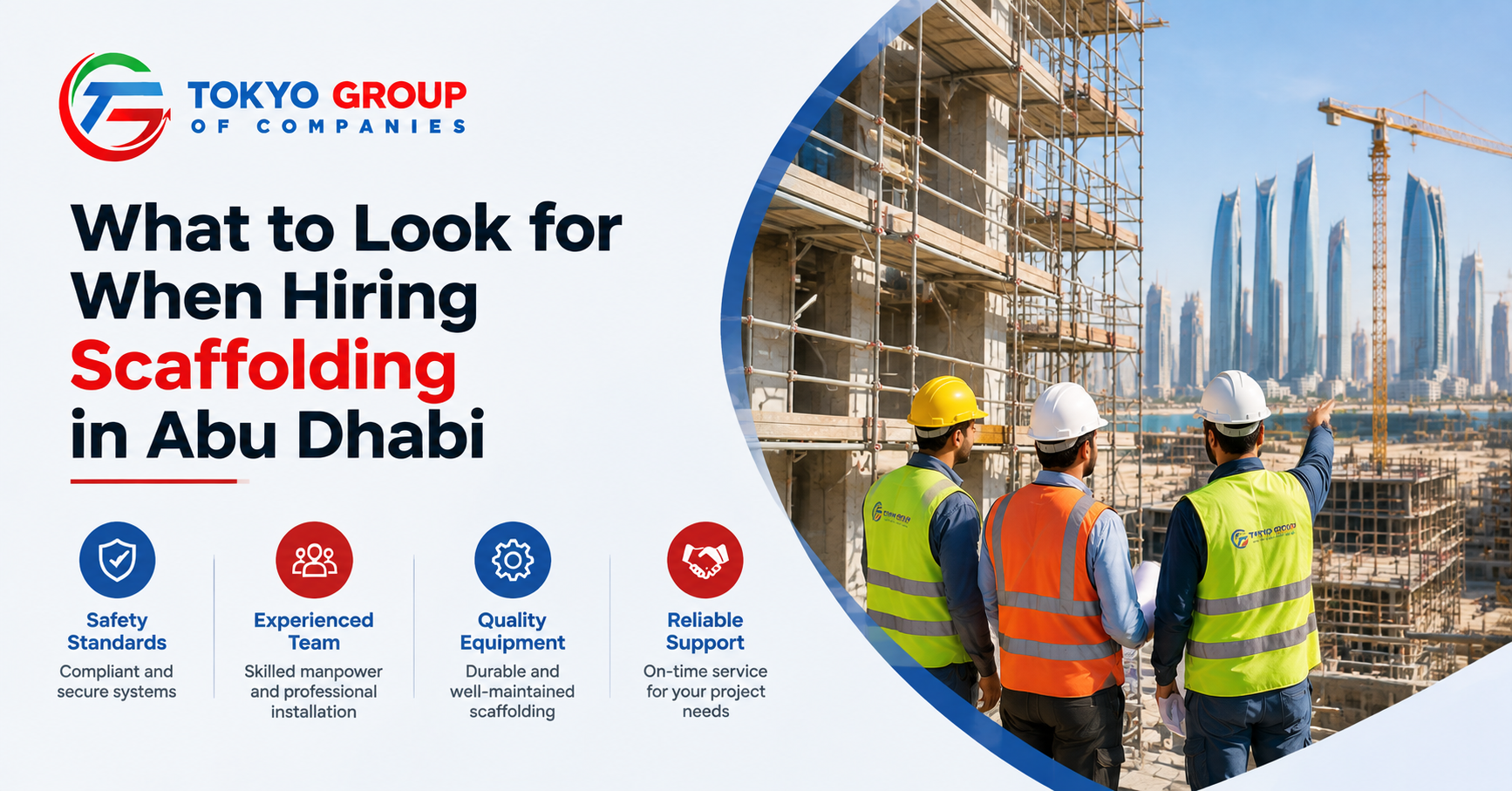 Scaffolding supplier in Abu Dhabi providing safe and reliable scaffolding services